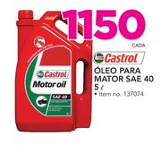 Castrol Óleo Para Motor SAE 40-5Ltr cada