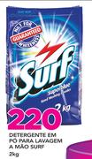 Detergente Em po para lavagem a mao Surf-2Kg