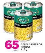 Cereals Inteiros Rhodes-410g cada