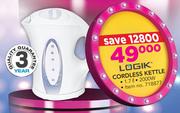 Logik 1.7ltr Cordless Kettle