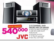 JVC 2.0 Channel DVD Micro HiFi UX-DN500
