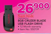 SanDisk 8GB Cruzer Blade USB Flash Drive