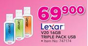 Lexar V20 16GB Triple Pack USB