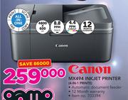 Canon MX494 4-In-1 Inkjet Printer 