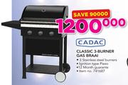 Cadac Classic 3-Burner Gas Braai