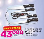 6-Piece Knife Set With Chopping Board-Per Set