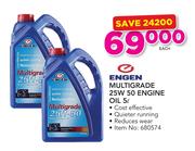 Engen Multigrade 25W 50 Engine Oil-5Ltr Each