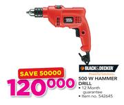 Black & Decker 500W Hammer Drill