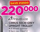 Travelwize Cirrus 50cm Grey Upright Trolley