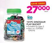 Kid Connection 101PC Dinosaur Play Bucket-Each