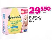 Johnsons Baby Wipes-288's Each