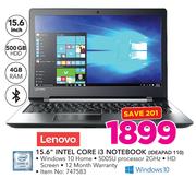Lenovo 15.6" Intel Core i3 Notebook Ideapad 110