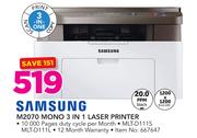 Samsung M2070 Mono 3-In-1 Laser Printer