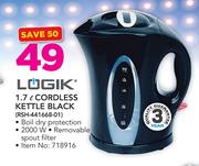 Logik 1.7ltr Cordless Black Kettle RSH-441668-01