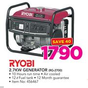 Ryobi 2.7KW Generator RG-2700