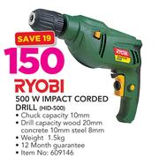 Ryobi 500W Impact Corded Drill HID-500