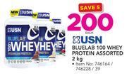 USN Bluelab 100 Whey Protein Assorted-2kg Each