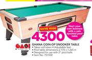 Easi Eight Ghana Coin-Op Snooker Table