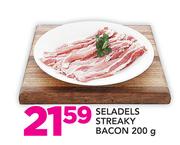 Seladels Streaky Bacon-200g