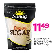 Sunny Gold Brown Sugar Sachet-1kg Each