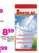 Incolac UHT Full Cream Red-1ltr