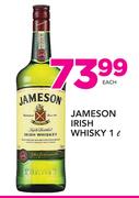 Jameson Irish Whisky-1ltr Each