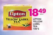 Lipton Yellow Label Tea-100's Each