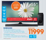 Samsung 55" 4K UHD TV 55KU7000 + Soundbar HWK360 