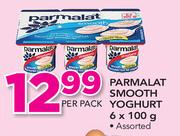 Parmalat Smooth Yoghurt Assorted-6 x 100g Per Pack