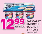 Parmalat Smooth Yoghurt-6x100g Per pack