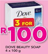 Dove Beauty Soap-3 x 4 x 100g