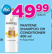 Pantene Shampoo Or Conditioner Assorted-400ml Each