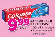 Colgate CDC Toothpaste Assorted-100ml Each