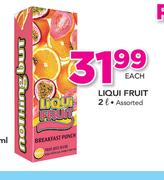 Liqui Fruit Assorted-2Ltr Each
