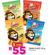 Simba Chips Assorted-5 x 125g