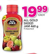All Gold Skeezi Jam Assorted-460g Each