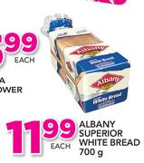 Albany Superior White Bread-700g Each
