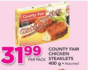 Country Fair Chicken Steaklets Assorted-400g Per Pack