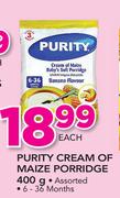Purity Cream Of Maize Porridge Assorted-400g Each