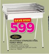 Ketla Adjustable Stainless Steel Family Braai