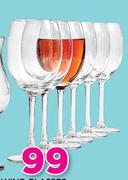 6 Pack Wine Glasses