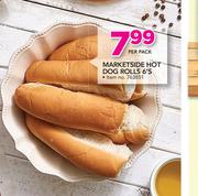 Marketside Hot Dog Rolls-6's Per Pack
