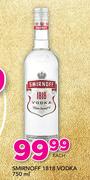 Smirnoff 1818 Vodka-750ml
