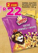 Simba Salted Peanuts & Raisins-2 x 150g