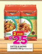 Fatti's & Moni's Shapes Assorted-2 x 500g
