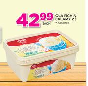 Ola Rich N Creamy Assorted-2Ltr Each