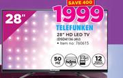 Telefunken 28"HD LED TV-DSD4136