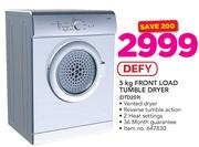 Defy 5Kg Front Load Tumble Dryer DTD259