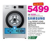 Samsung 7Kg Front Load Washing Machine Metallic WW70J4263GS F