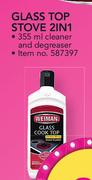 Weiman Glass Stove 2In1 Cleaner & Degreaser-355ml Each